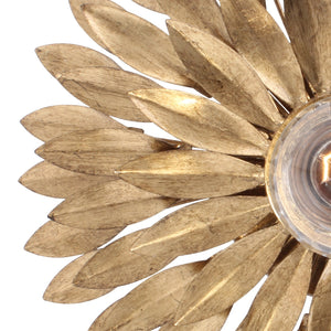 Broche 1 Light Antique Gold Sconce