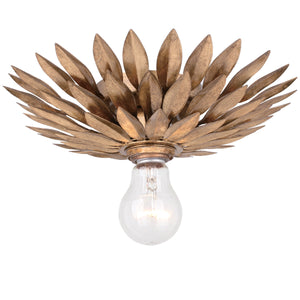 Broche 1 Light Antique Gold Sconce