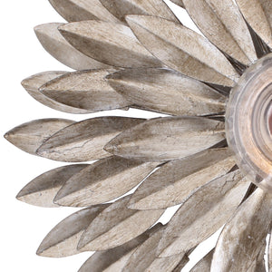 Broche 1 Light Antique Silver Sconce