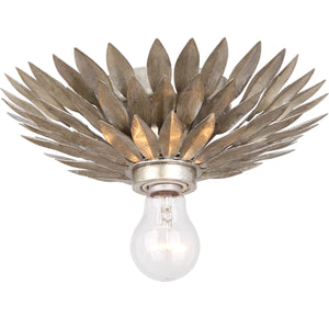 Broche 1 Light Antique Silver Sconce