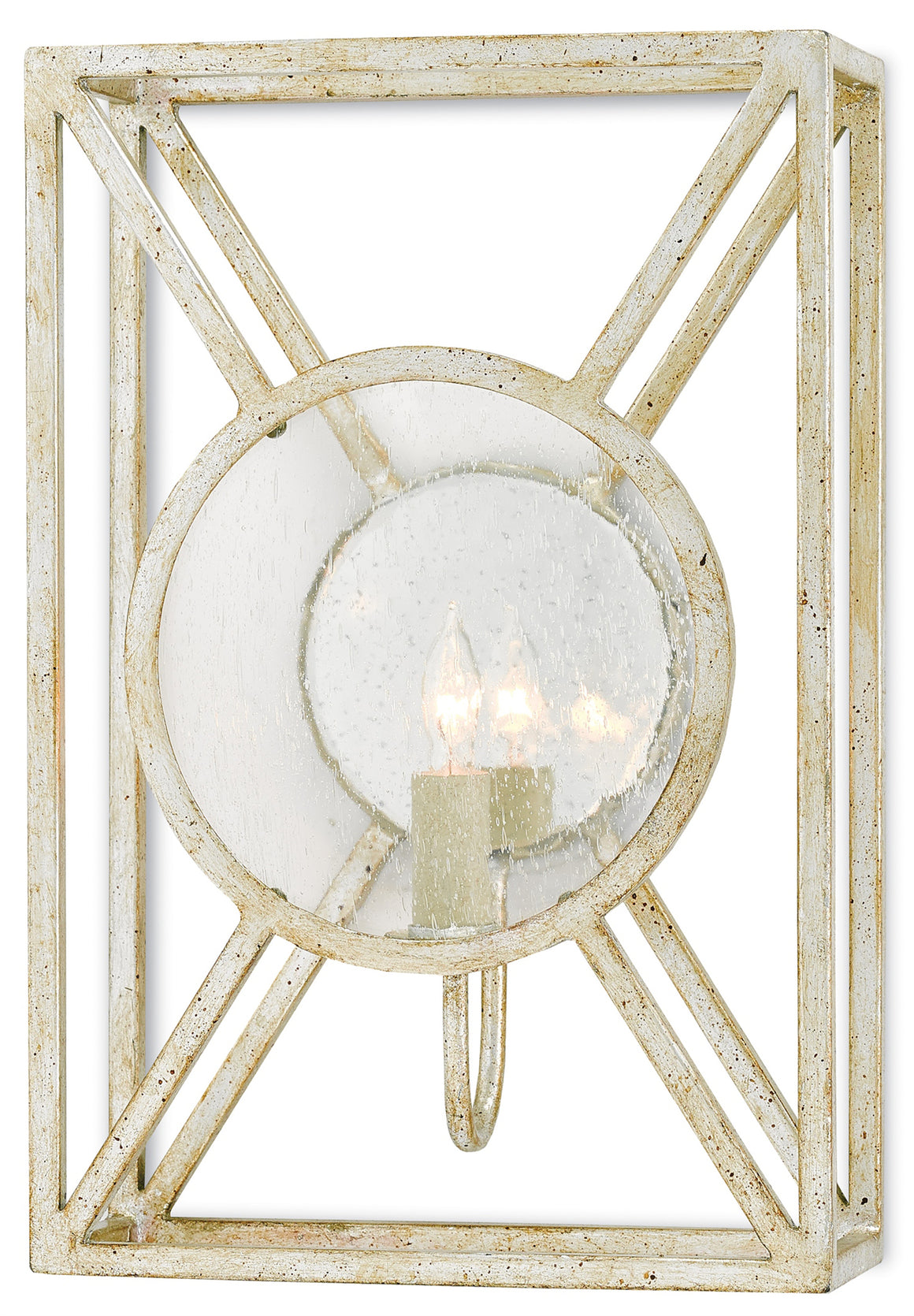 Currey and Company Beckmore Silver Wall Sconce