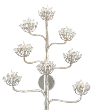 Currey and Company Agave Americana Silver Wall Sconce