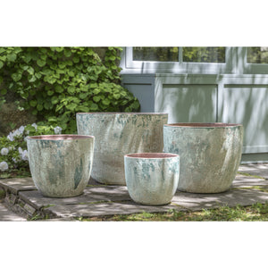 Vicolo Terra Rustic Glazed Terra Cotta Planters - Set of 4