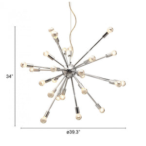 Physics Ceiling Lamp - Chrome