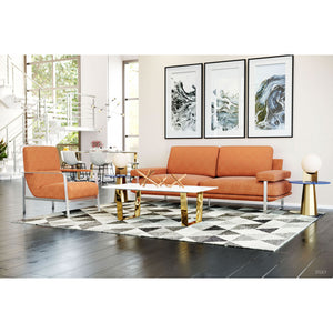 Atlas Coffee Table  - Stone & Gold