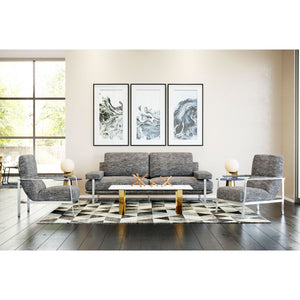 Atlas Coffee Table  - Stone & Gold