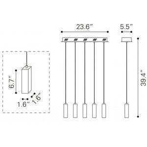 Celeron Ceiling Lamp - Clear