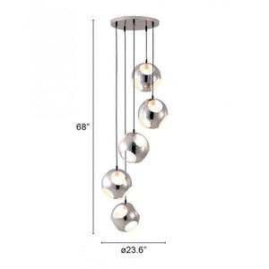 Meteor Shower Ceiling Lamp - Chrome