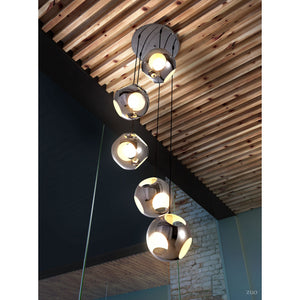 Meteor Shower Ceiling Lamp - Chrome