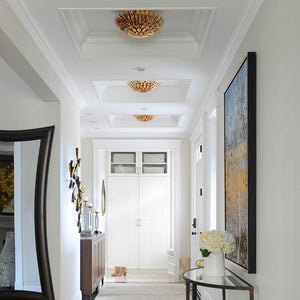 Broche 4 Light Antique Gold Ceiling Mount