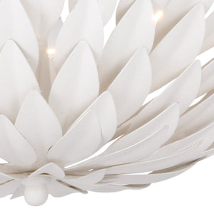 Broche 4 Light Matte White Ceiling Mount