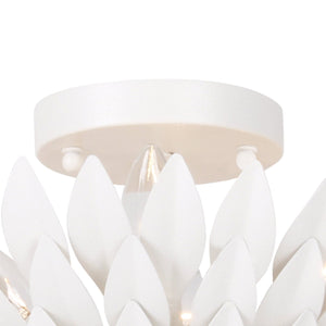 Broche 4 Light Matte White Ceiling Mount