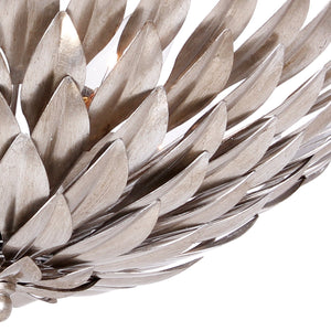 Broche 4 Light Antique Silver Ceiling Mount