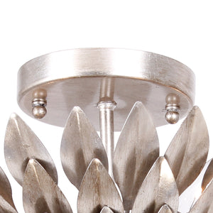 Broche 4 Light Antique Silver Ceiling Mount