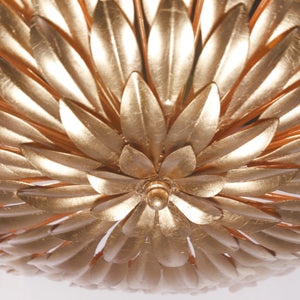 Broche 6 Light Antique Gold Ceiling Mount