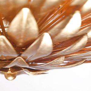 Broche 6 Light Antique Gold Ceiling Mount