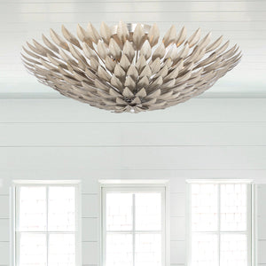 Broche 6 Light Antique Silver Ceiling Mount