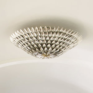 Broche 6 Light Antique Silver Ceiling Mount