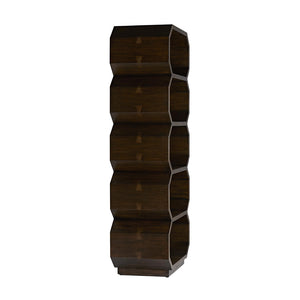 Arteriors Riley Stacked Wooden Hexagons Etagere