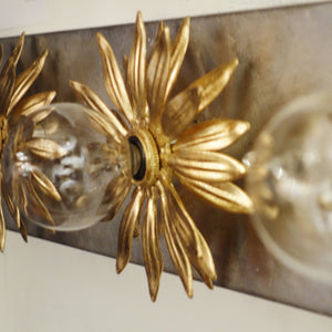 Broche 5 Light Antique Gold & Antique Silver Bathroom Vanity