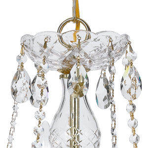 Traditional Crystal 5 Light Crystal Polished Chrome Chandelier