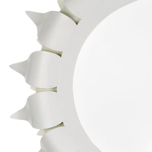 Broche 3 Light Matte White Flush Mount Ceiling Lamp