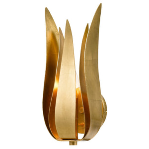 Broche 1 Light Antique Gold Wall Mount