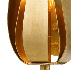 Broche 1 Light Antique Gold Wall Mount