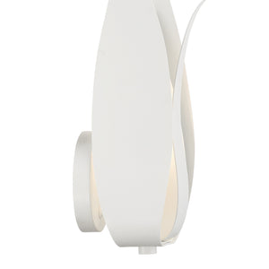 Broche 1 Light Matte White Wall Mount