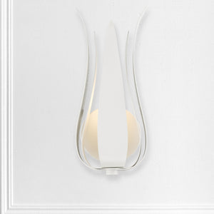 Broche 1 Light Matte White Wall Mount
