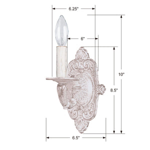 Paris Market 1 Light Antique White Sconce