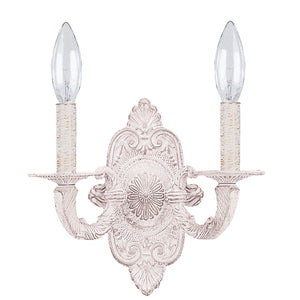 Paris Market 2 Light Antique White Sconce