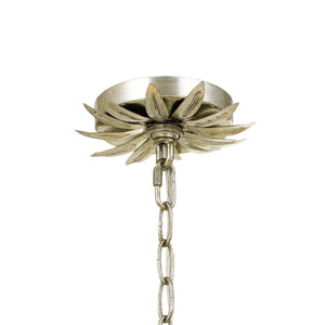 Broche 3 Light Antique Silver Chandelier