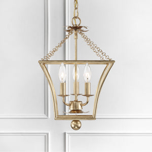 Broche 3 Light Antique Gold Lantern