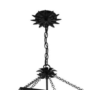 Broche 4 Light Matte Black Lantern