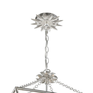 Broche 4 Light Antique Silver Lantern
