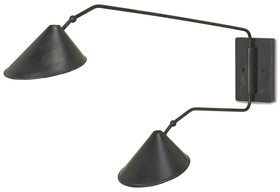 Currey and Company Serpa Double Wall Sconce