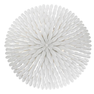 Broche 8 Light Matte White Chandelier
