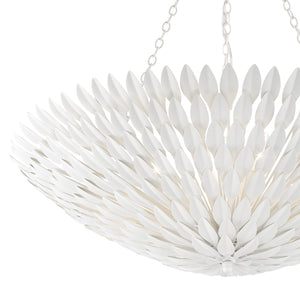 Broche 8 Light Matte White Ceiling Mount