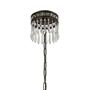 Mercer 10 Light Hand Cut Crystal English Bronze Chandelier