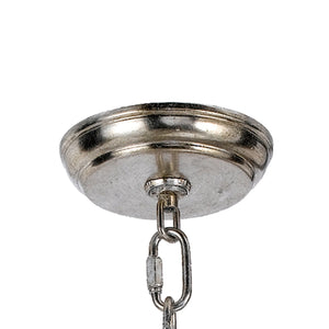 Palla 1 Light Antique Silver Sphere Mini Chandelier