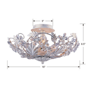Paris Market 6 Light Antique White Semi-Flush