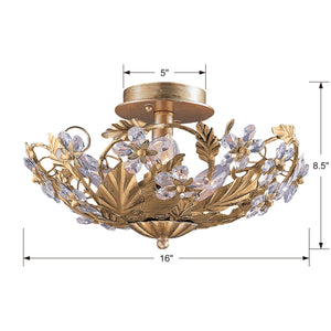 Paris Market 6 Light Antique White Semi-Flush