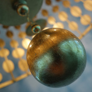 Layla 3 Light Antique Gold Ceiling Mount