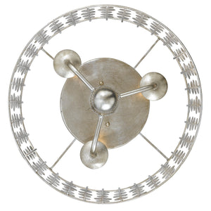 Layla 3 Light Antique Silver Ceiling Mount