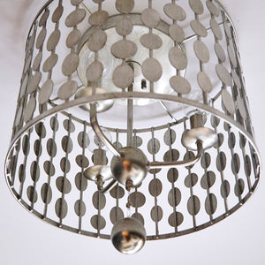 Layla 3 Light Antique Silver Ceiling Mount
