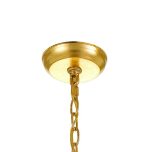 Layla 6 Light Antique Gold Chandelier