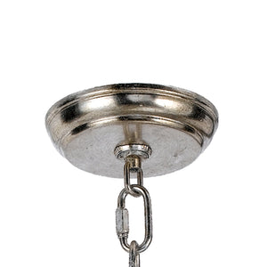 Layla 6 Light Antique Silver Chandelier