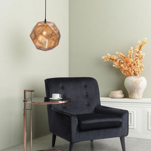 Geodestic Pendant Light - Gold