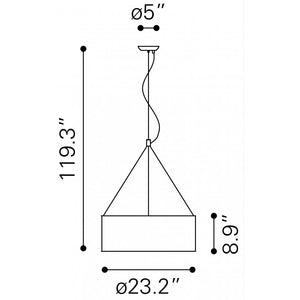 Jena Ceiling Lamp Chrome - Chrome